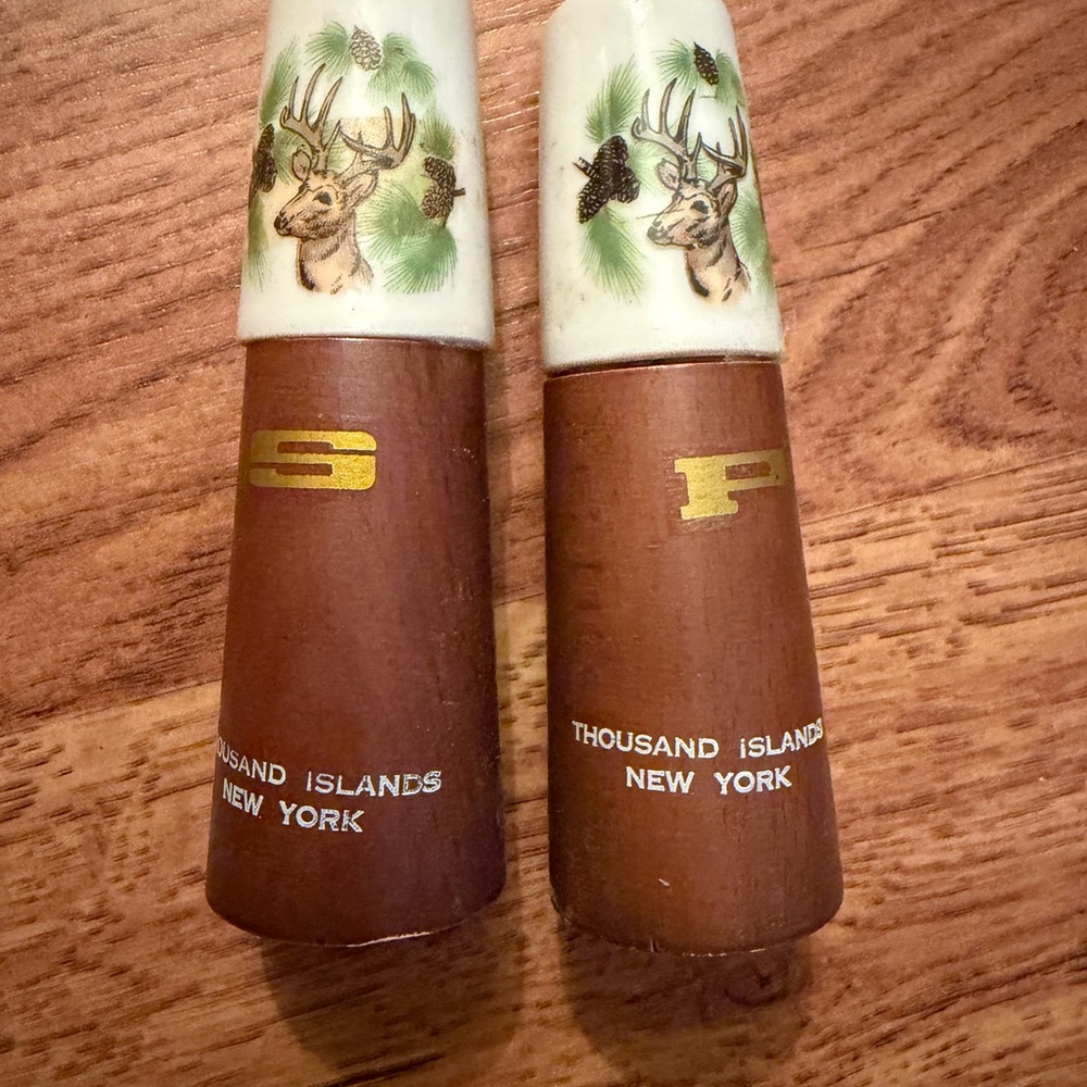 Deer Design Salt and Pepper Shakers